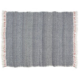 Woven Stripe Fringe Throw Blanket